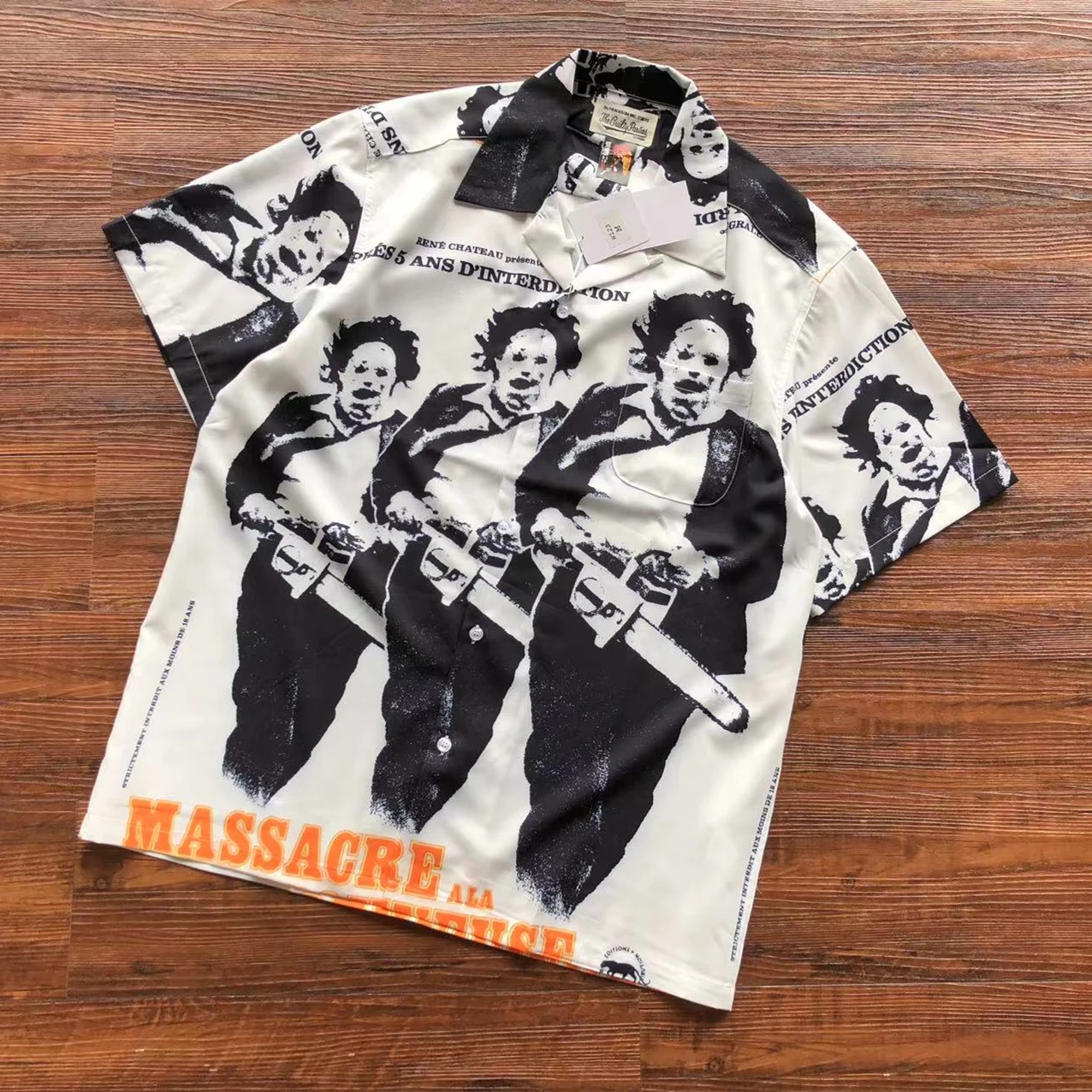 

2023ss WACKO MARIA Shirt Men Women Fashion Casual Couple Beach Short Sleeve