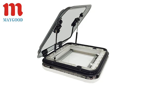 

800*500mm Double Layer Acrylic Glass Caravan RV Camper Skylight With LED Lights