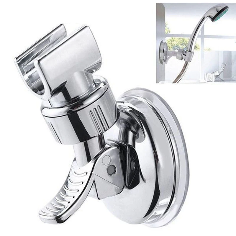 

Shower Holder Universal Adjustable Hand Suction Cup Holder Full Plating Shower Rail Head Holder Bathroom Bracket Stable rotation