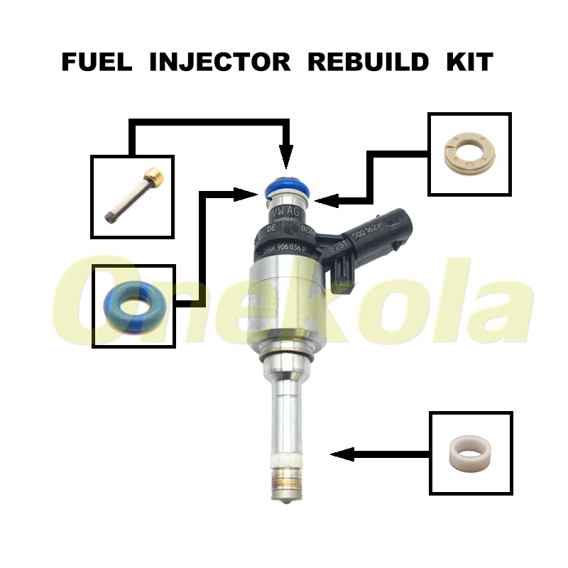 Fuel Injector Repair Kits for Audi A4 TT VW Jetta Golf Passat 2.0T TSI 06H906036P 06H906036G 0261500076