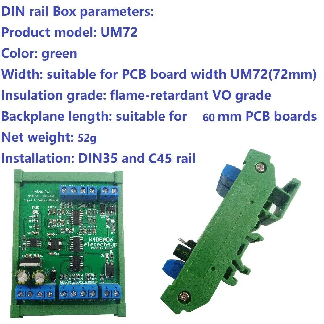8-канальный 0-5 В 0-10 4-20 мА детектор сигналов напряжения и тока RS485 Modbus RTU