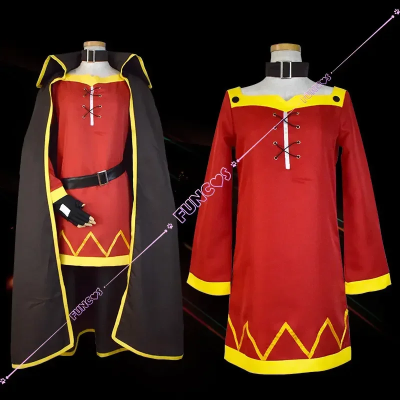 Костюм для косплея Megumin konsubarashii Sekai ni shukufuku wo парик капитана witch головной убор