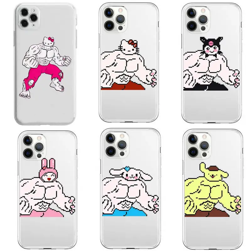 

Cartoon Kt Kuromi Melody Pompompurin Mobile Phone Protective Case for Iphone 6 7 X Xr Xs Max 11 12 13 Pro Max Mini Iphone Shell
