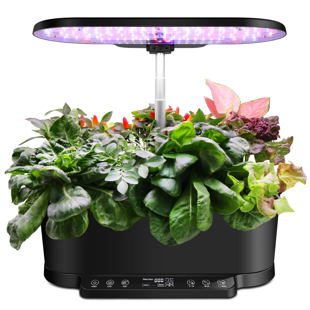

New pots with 15 Pods Intelligent Flower Garden With APP Control Hydroponic Growing System LED Screen Touch Panel Controler