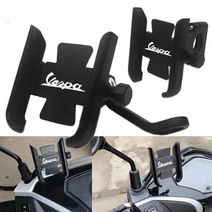 For VESPA 125 VNA-TS PX80-200/PE/Lusso Motorcycle Accessories handlebar Mobile Phone Holder GPS stan