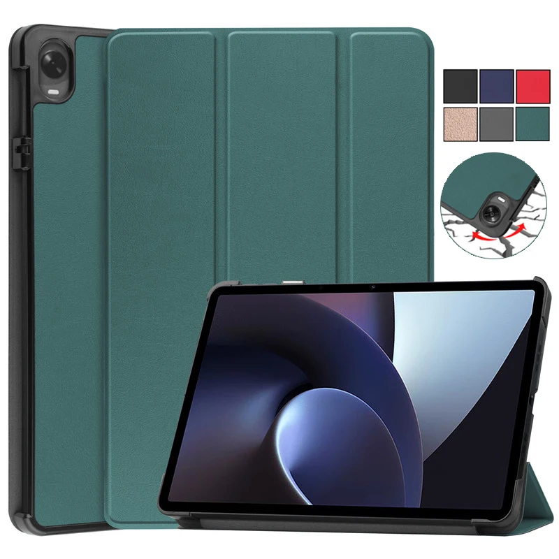 

Flip PU Leather Funda For Oppo Pad OPD2101 Smart Case Tri-Folding Stand Magnetic Cover for Oppo Pad 2022 11 inch Tablet Kids