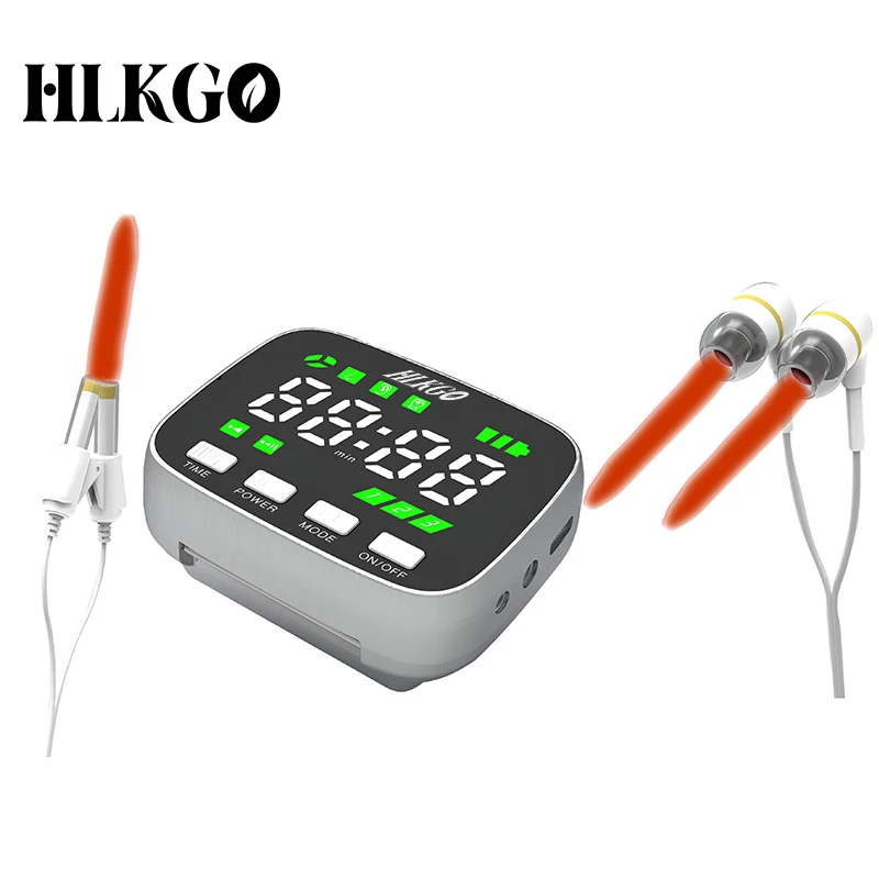 

HLKGO Multifunction Therapy Device Full Accessories Pain Relief Pharyngitis Diabetics Hypertension Laser Wrist Watch Free Gifts