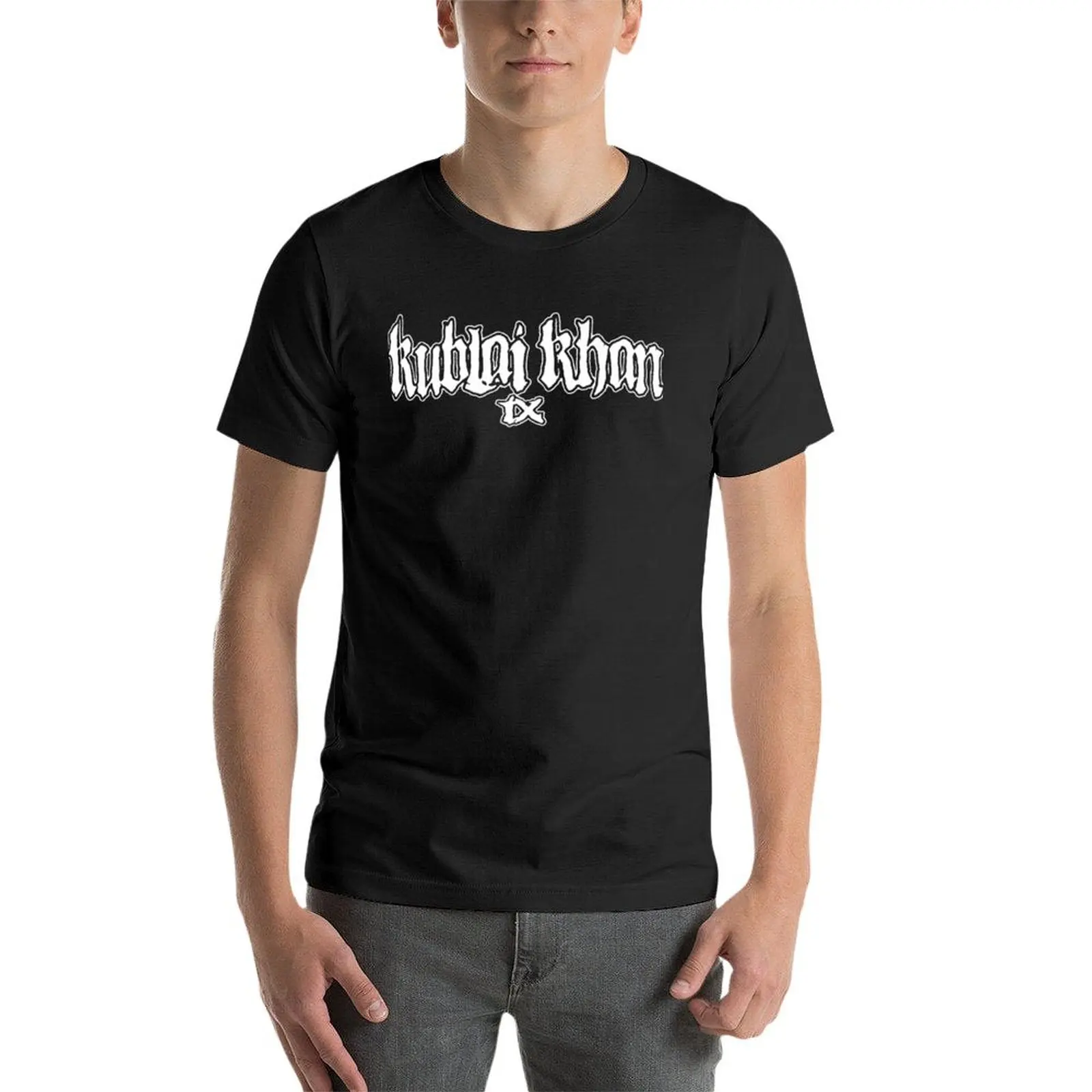 Kublai Khan TX Band дизайн футболка аниме одежда возвышенные таможенные футболки для