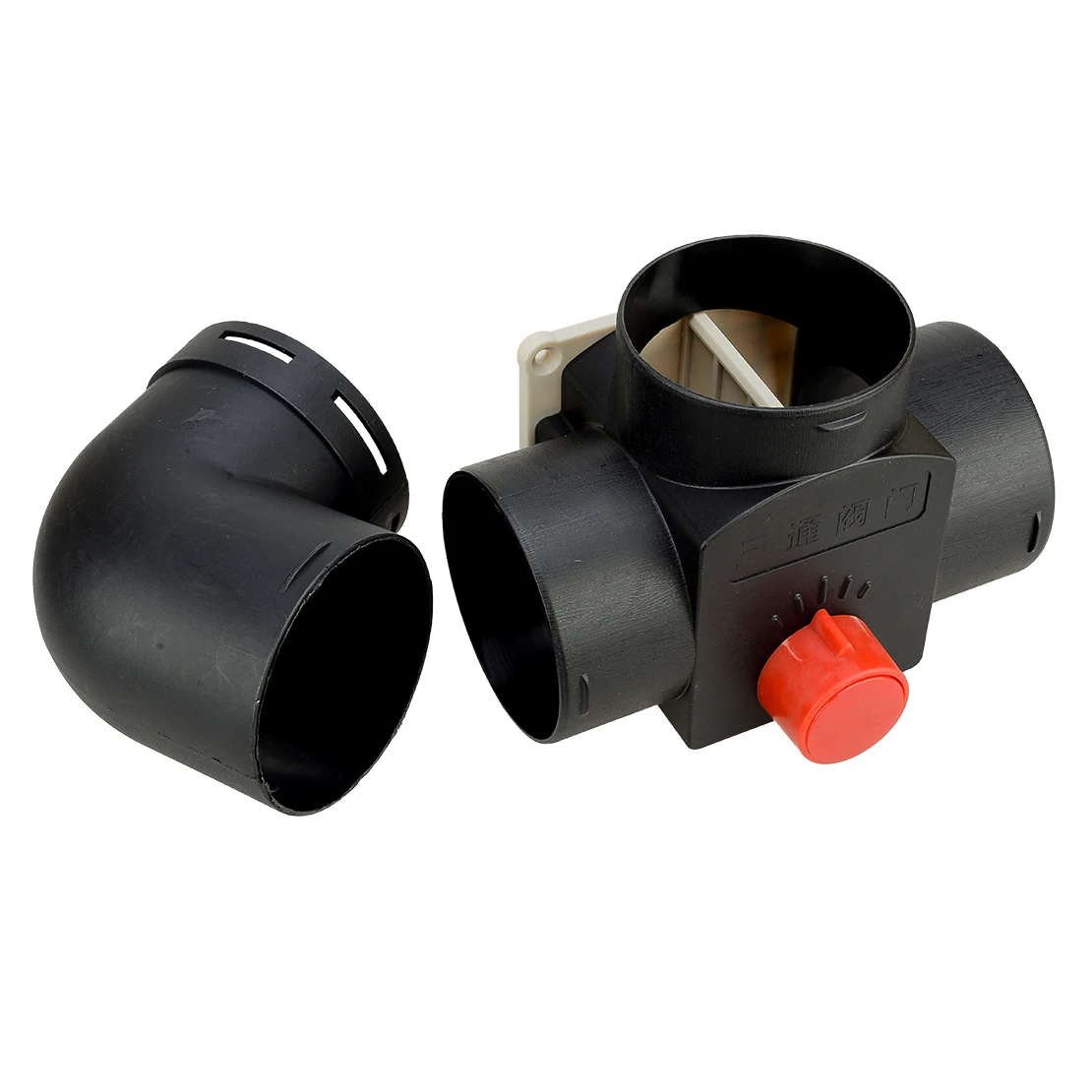 

DWCX автомобильный шланг 75 мм трубный воздуховод теплый Т-образный выход вентиляционный шланг с зажимом для дизельного обогревателя