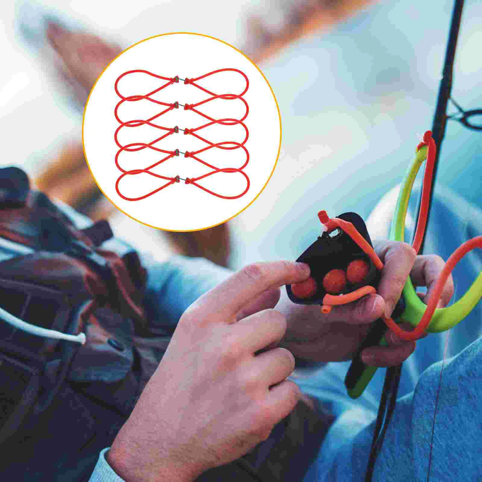 

5 Pcs Fishing Rubber Bands Rubber Bands Fishing Earth Tones Slingshot Replacement Bands
