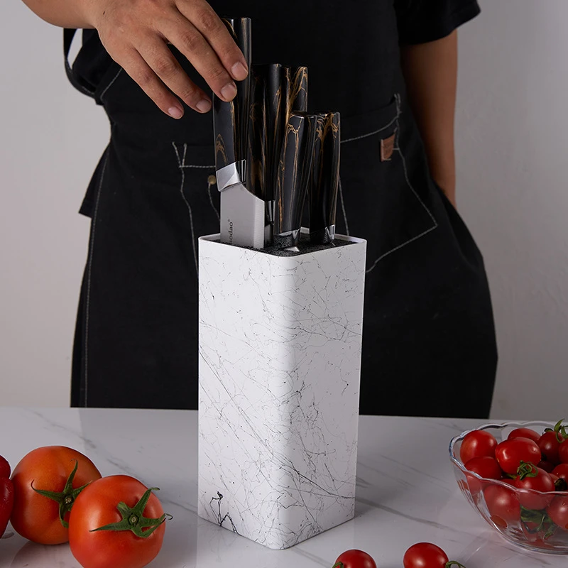 Пластиковый держатель для ножей кухонная Подставка хранения с бесплатной