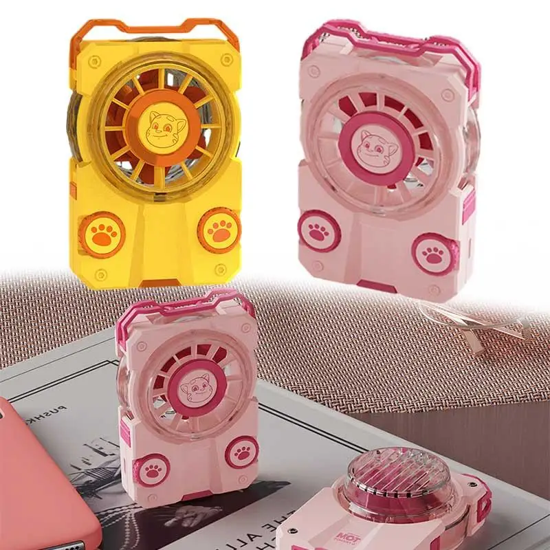 

New Global Co-branded Tom&cat Small Fan Rechargeable Neck Handheld Portable Fan Ventilator Tubo Aire Acondicionado Portatil