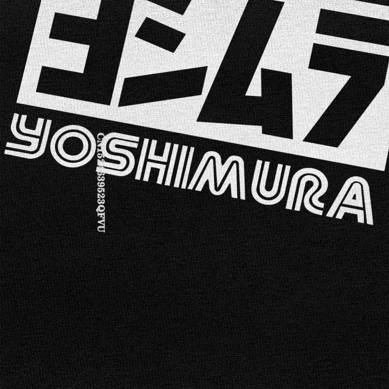Футболка Yoshimura мужская с принтом Классическая тенниска из хлопка свободная майка