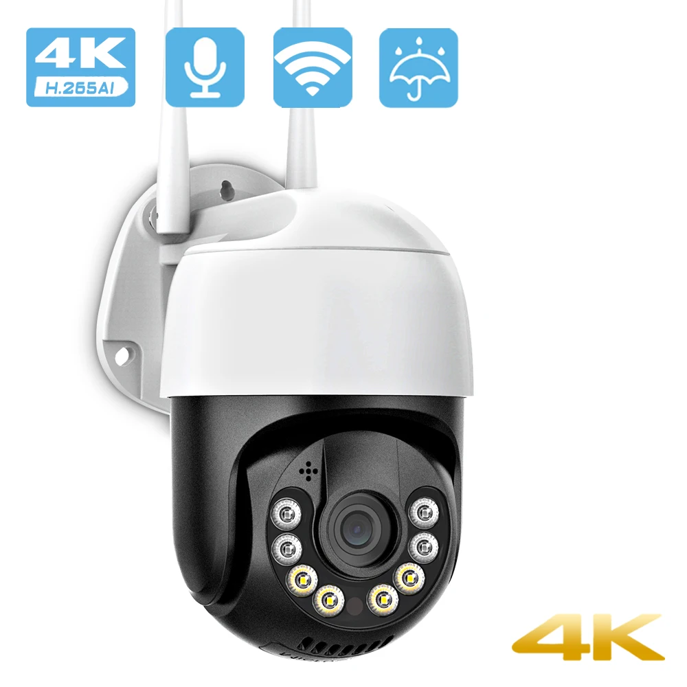 

4K 8MP 5MP HD аудио PTZ WiFi камера AI обнаружения человека 1080P умный дом CCTV безопасности IP камера автоматическое отслеживание видео наблюдения