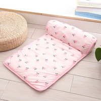 2022 new summer cool dog bed mat crate pad anti slip mattress washable for large medium small pets sleeping bed