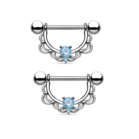 2 шт., кольца для сосков NORDVEST, нержавеющая сталь, сердечко