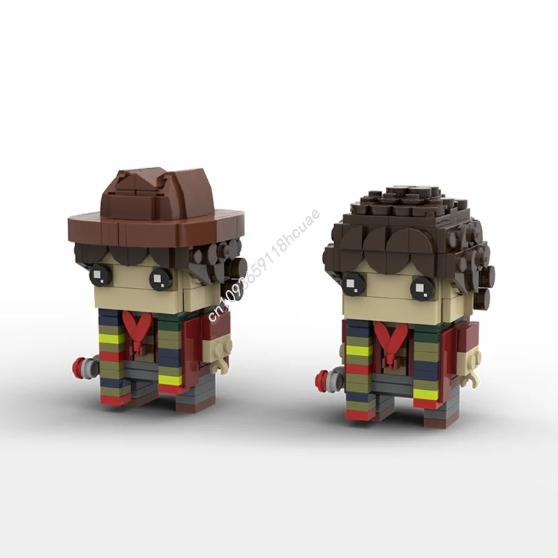 Фото 333 детали MOC Brickheadz: Модель Четвертого Доктора Кейна (Том Бейкер) — Конструктор, Рождественский подарок, Идея для сборки своими руками, Игрушка для детей №1
