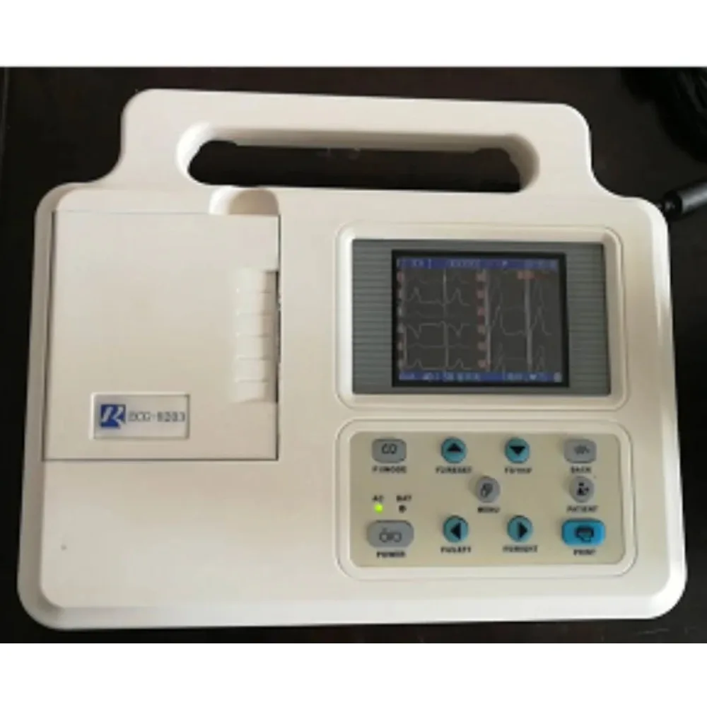 

ЭКГ 8801 Ультрапортативный однопроводный электрокардиограф 3,5 дюйма широкий экран с 12-канальной формой сигнала на одном экране