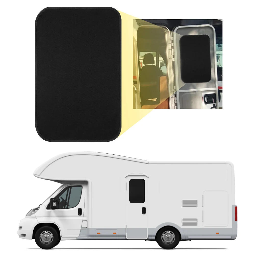 

RV Entry Door Window Cover Shade 16x25inch Camper Sunshade Sun Blackout Accessories For Travel Trailer Motorhome Camper Windows