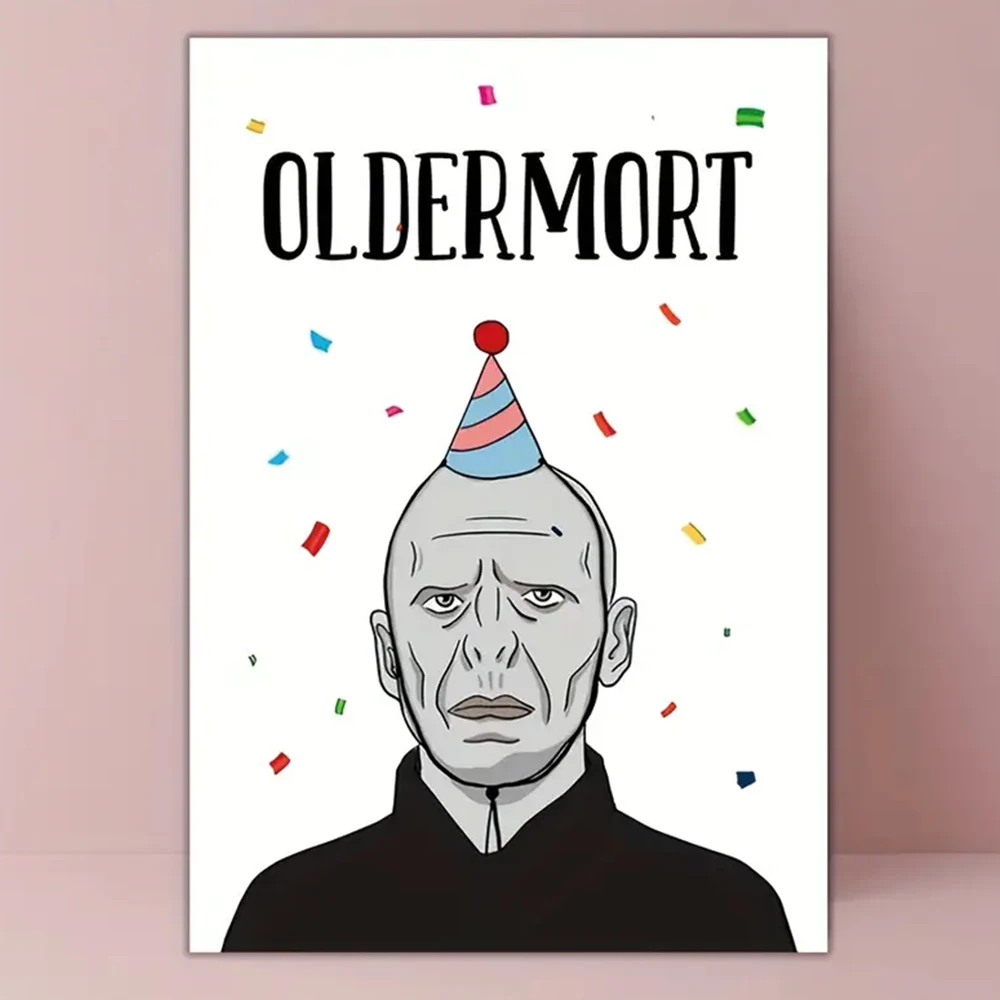 1 Шт. Уникальный Мультяшный Дизайн Поздравительная Открытка С Конвертом Забавная