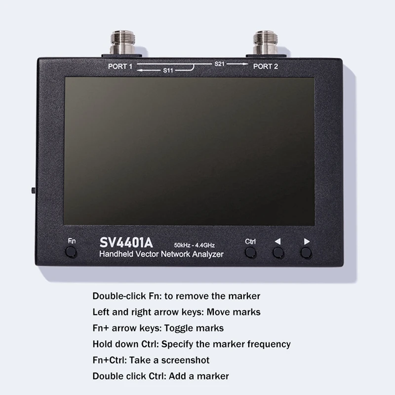 Векторный анализатор сети 7-дюймовый сенсорный ЖК-дисплей SV4401A 50 кГц-4 4 ГГц HF VHF UHF