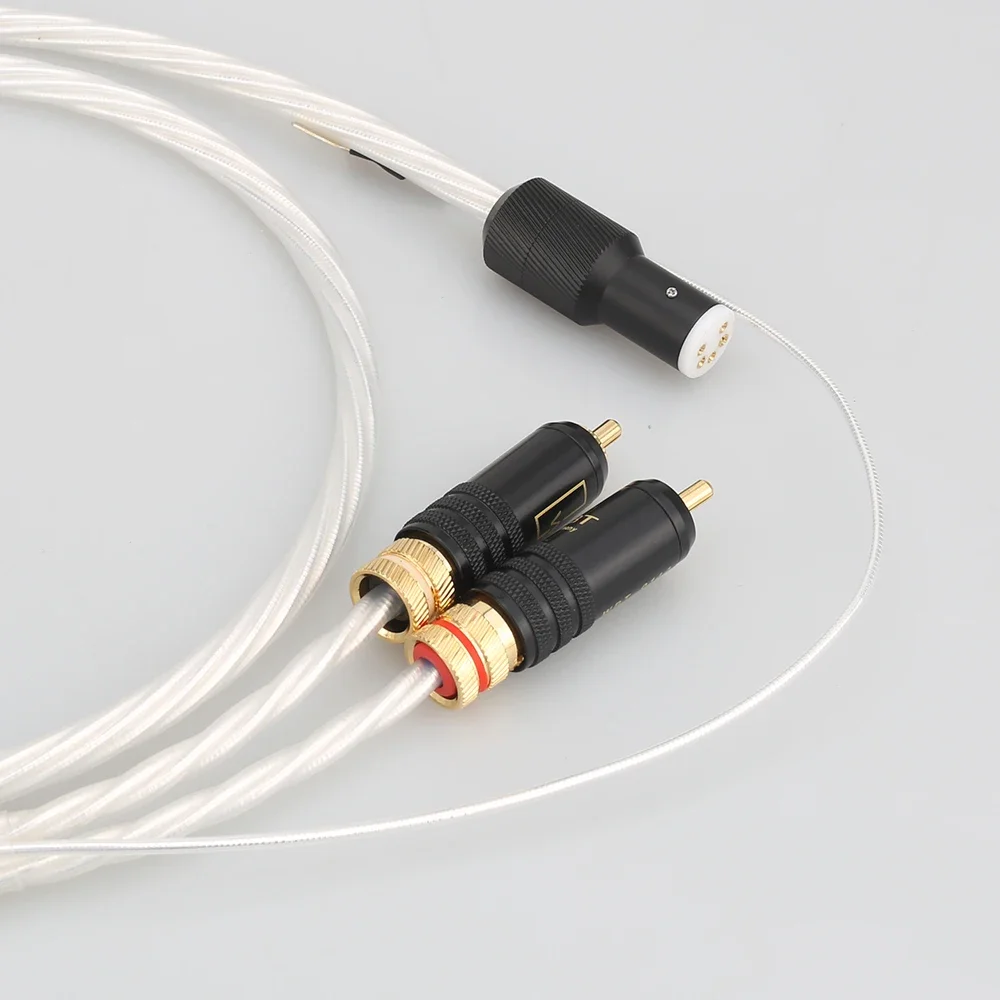 Кабель Tonarm 5-контактный провод DIN на 2RCA проигрыватели фонокорректоров аналоговый