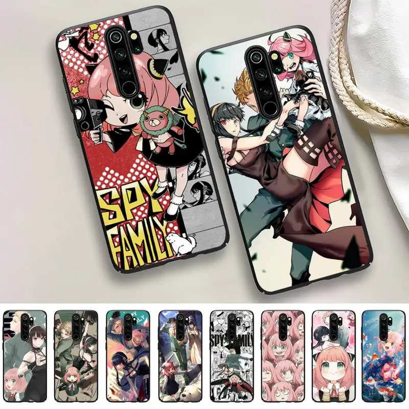 

Spy X Family Anime Phone Case For Redmi 9 5 S2 K30pro Silicone Fundas for Redmi 8 7 7A note 5 5A