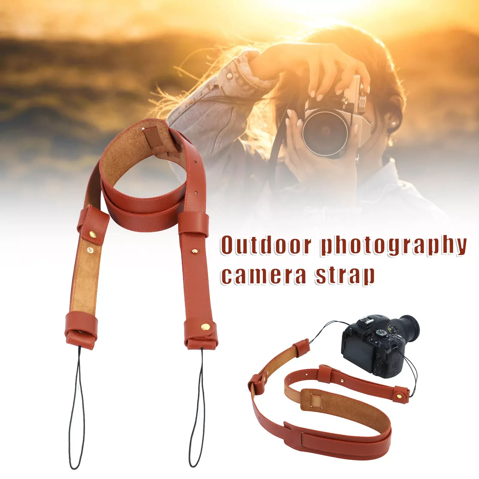 

Universal Camera Strap Adjustable Camera Single Shoulder Strap Durable Compact Harness Portable Photography Gear Camera Strap