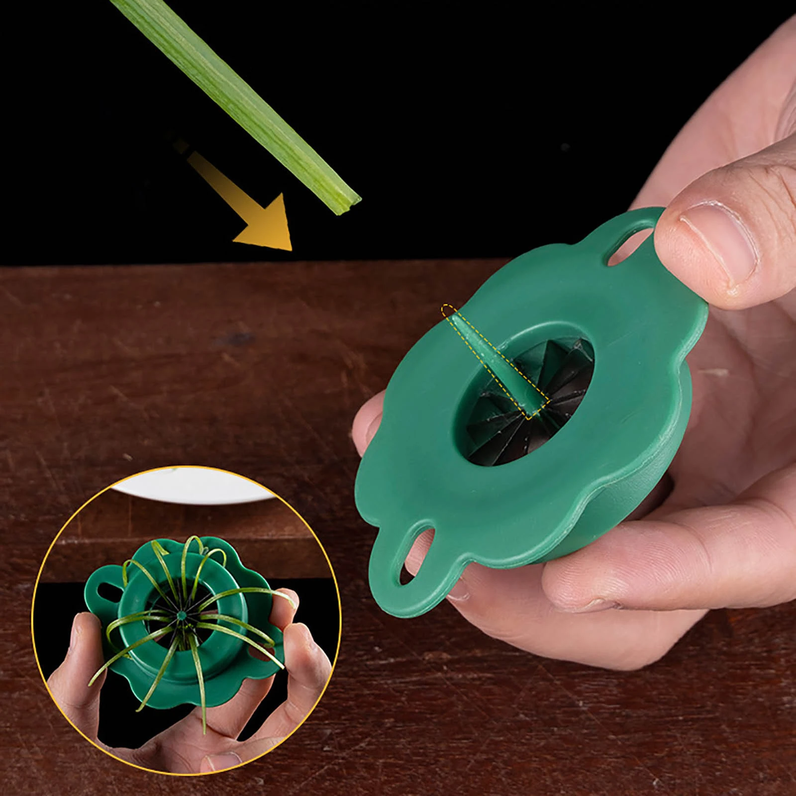 Новый луковый легкий нарезчик-шреддер аксессуары для кухни супертонкого нарезания овощей Пламя с обтяжкой проволоки.