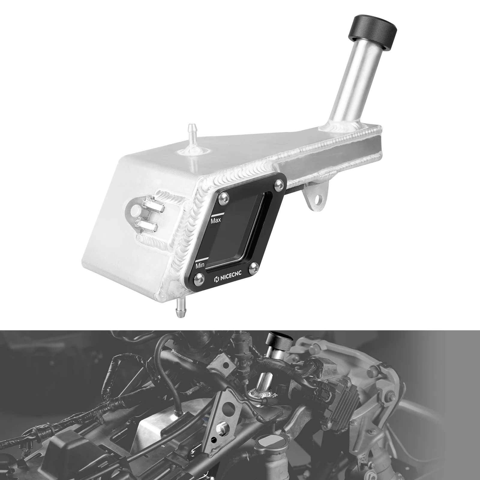 Резервуар радиатора для Honda TRX450R ER с крышкой контейнер охлаждающей жидкости ATV