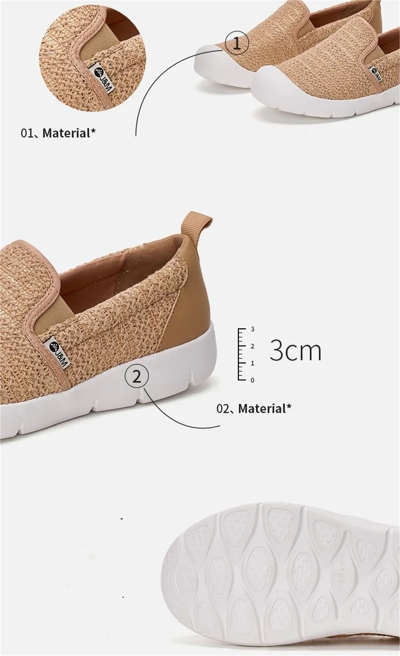 Кроссовки J &amp M женские прогулочные сетчатые дышащие лоферы без шнуровки