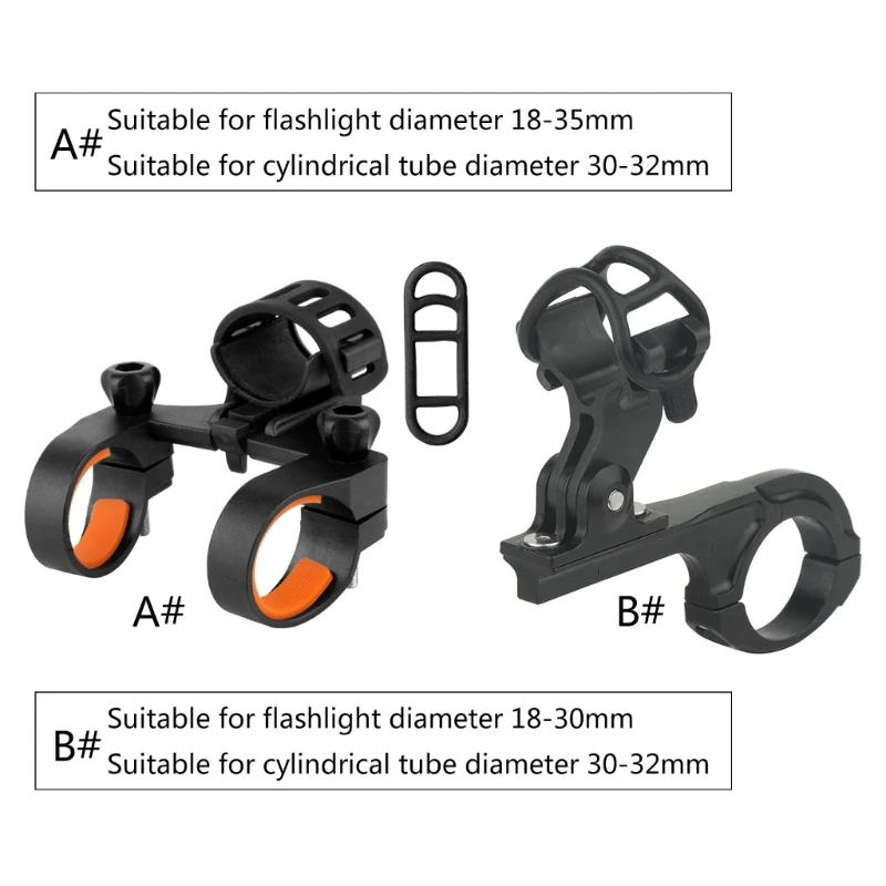 

Bike Mount Bracket Flashlight Holder Torch Clip Rotation Bike Front Torch Mount
