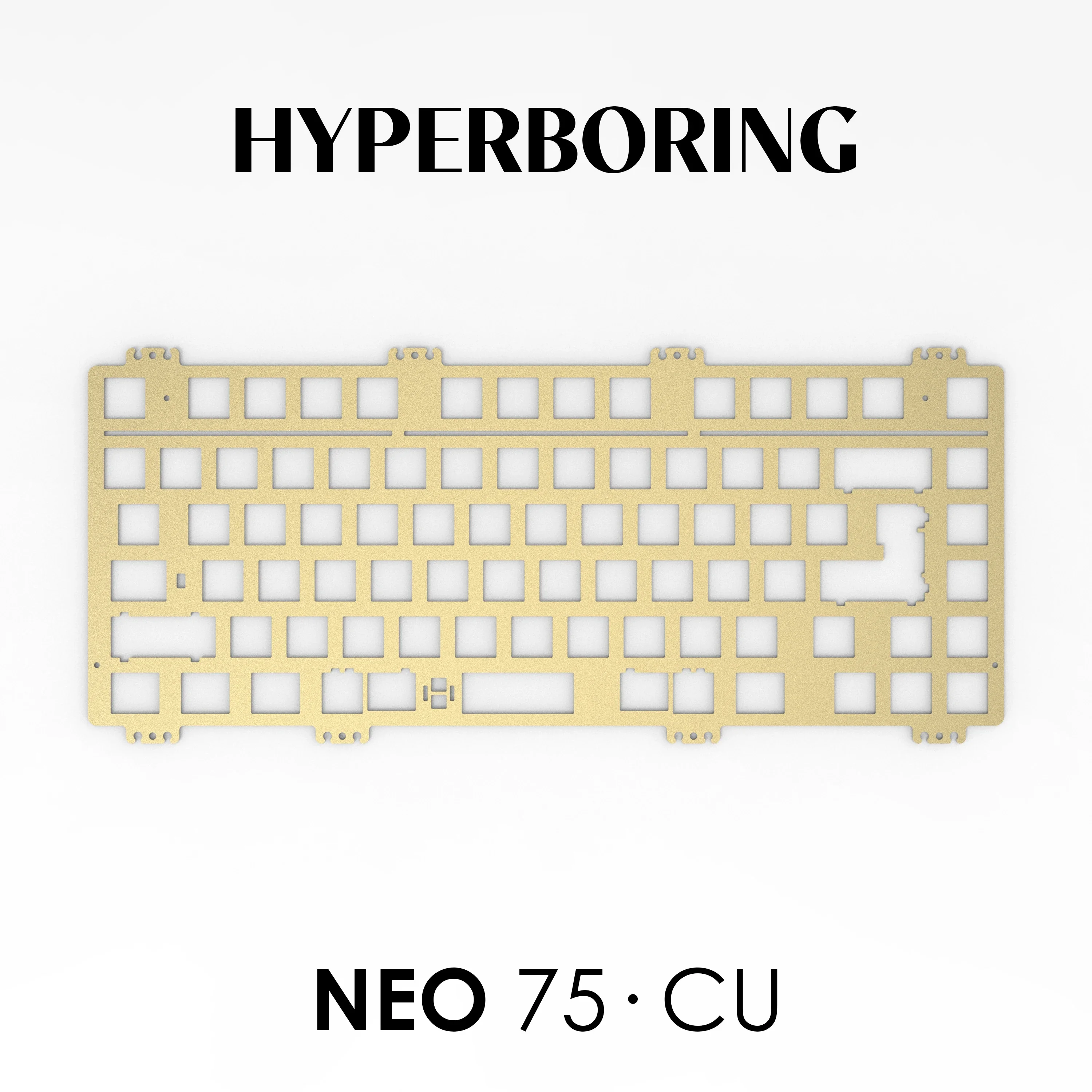 Neo75 клавиатура на заказ PP/PC/POM/FR4/алюминий/латунь/красная медь/углеродное волокно
