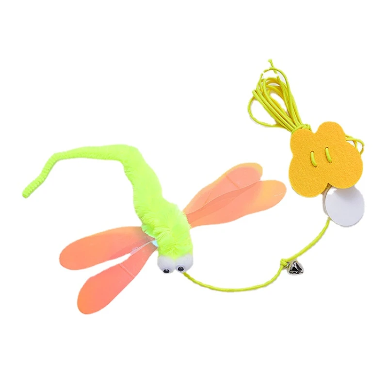 

Cat Toy Hanging Door Type Retractable Funny Stick Cat Scratching Rope Rat Caterpillar Toy Funny Cat Stick Supplies Pet Supplies