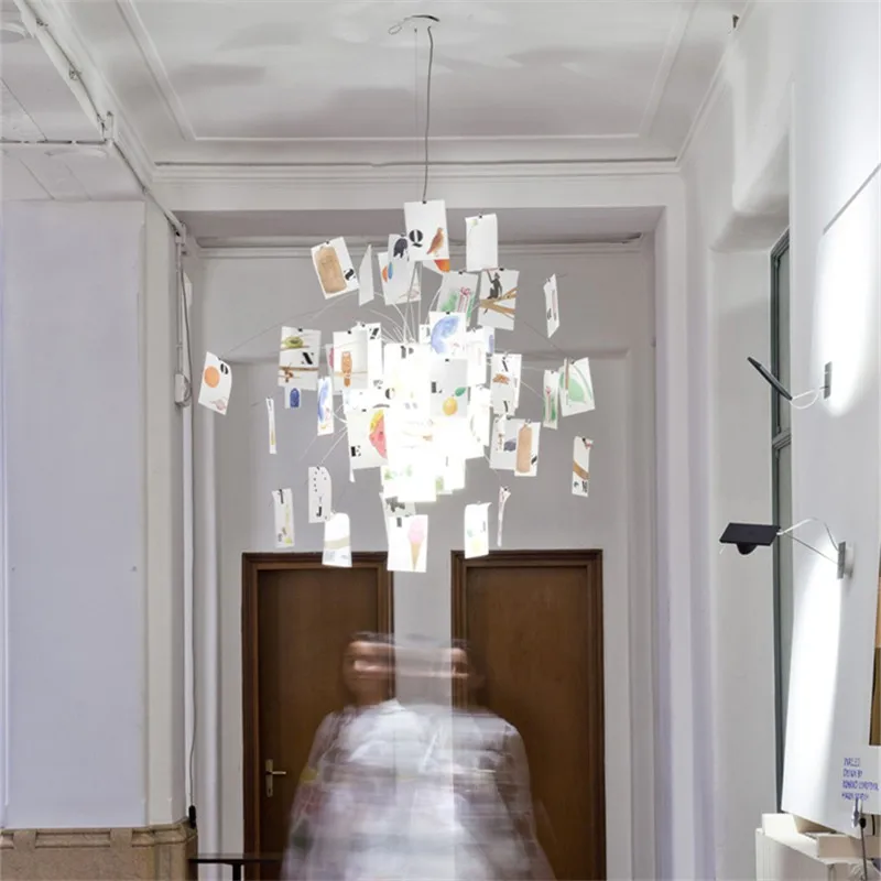 Подвесной светильник Zettel'z DIY Ingo Maurer Zettel люстра для гостиной кухни кафе бара