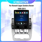 Автомобильный мультимедийный плеер для Renault Logan, Sandero 2009-2015, Duster 2010-2017, 2 Din, экран 9,7 дюйма Tesla, 4G Carplay, Android, радио, GPS