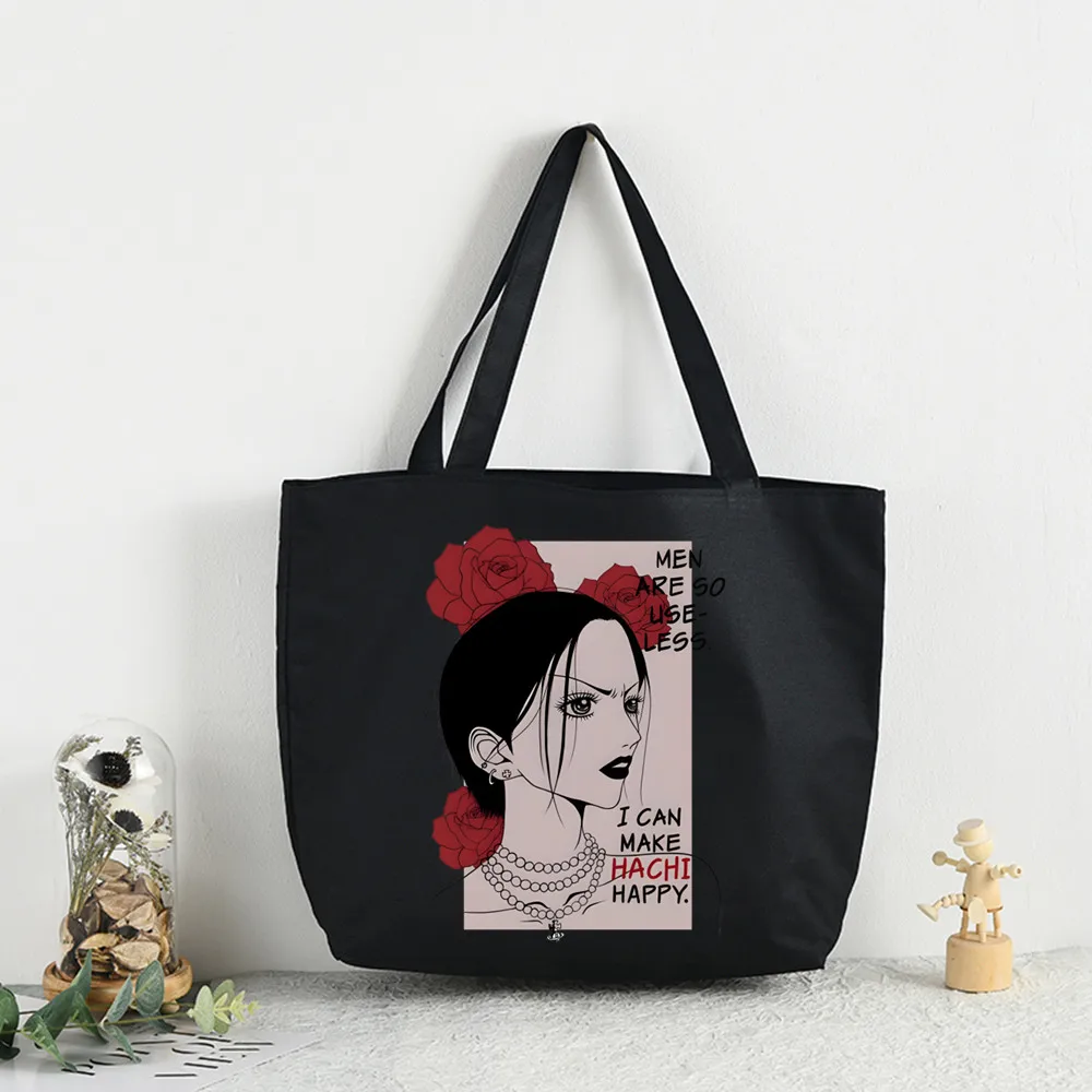 

Black Stones NANA Osaki Ren Honjo Simple Women Package Elegant Canvas Bag Handbags Shoulder Bags Casual Shopping Girls Handbag