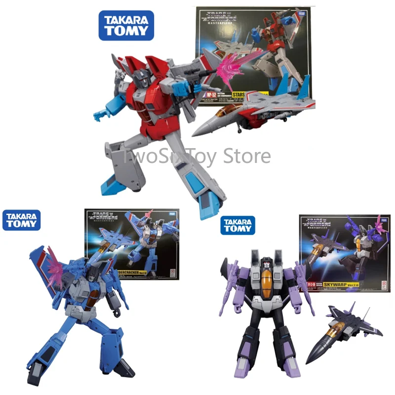 

Transformation Masterpiece G1 KO MP52 Starscream MP52+ Thundercracker MP52+SW Skywarp mproved Version Action Figure Robot Toys