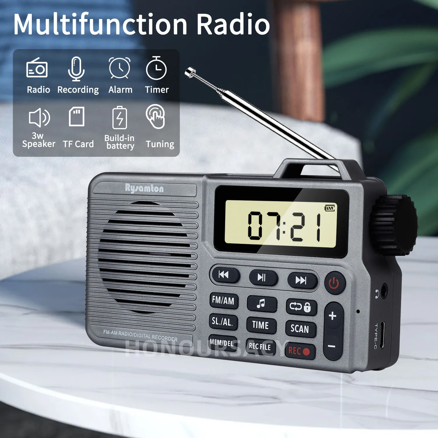 

Многофункциональное радио в стиле ретро, беспроводной Bluetooth-динамик, портативный мини-штекер Walkm, музыкальный плеер с поддержкой всех диапазонов MP3, стерео сабвуфер