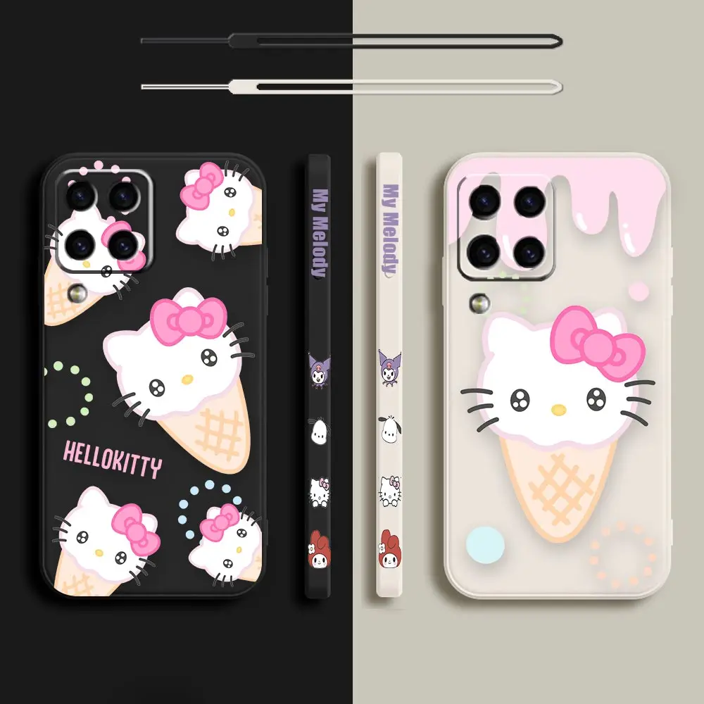

Cute Kitty My Melody Anime Case For Samsung M62 M53 M52 M51 M33 M31 M30 M21 M20 M10 Note 20 10 9 8 Ultra Plus Lite 5G Cover Capa