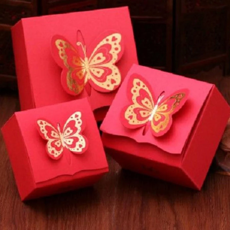 

50 шт., коробка для конфет в китайском стиле