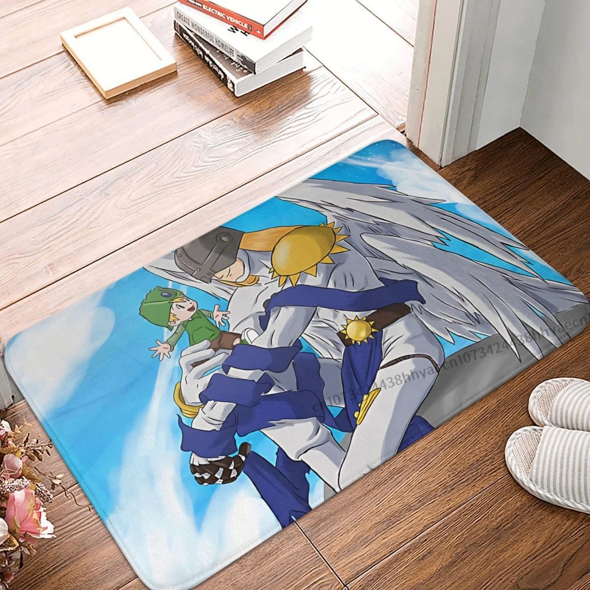 

Приключения Digimon, коврик для ванной Angemon3, дверной коврик, фланелевый ковер, коврик для входной двери, украшение для дома