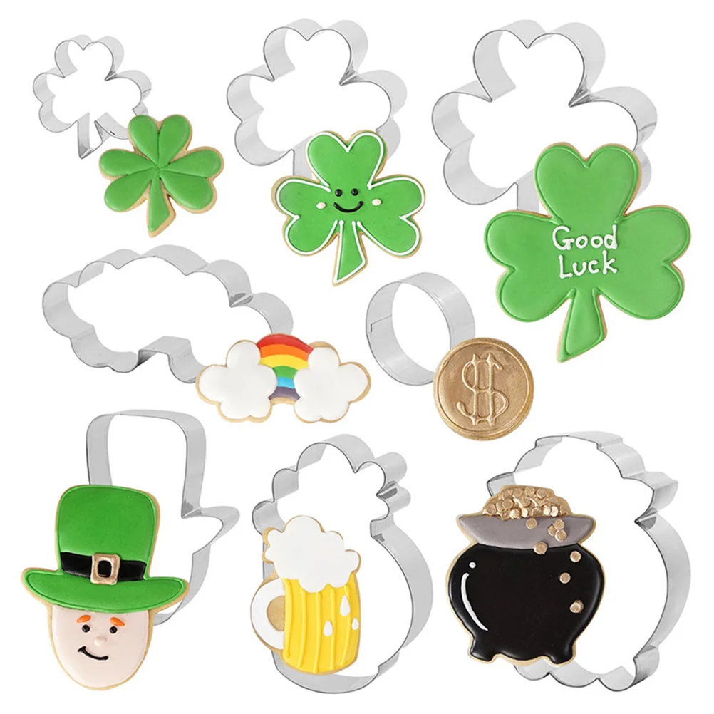 8 шт. формочки для печенья на день Святого Патрика печенье объемный бумажный