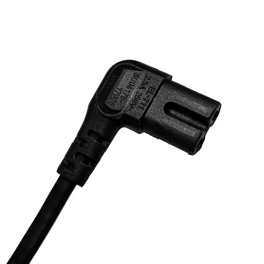 C7 90-градусный угловой шнур питания переменного тока для Samsung Philips Sony LED TV EU Schuko CEE7/16