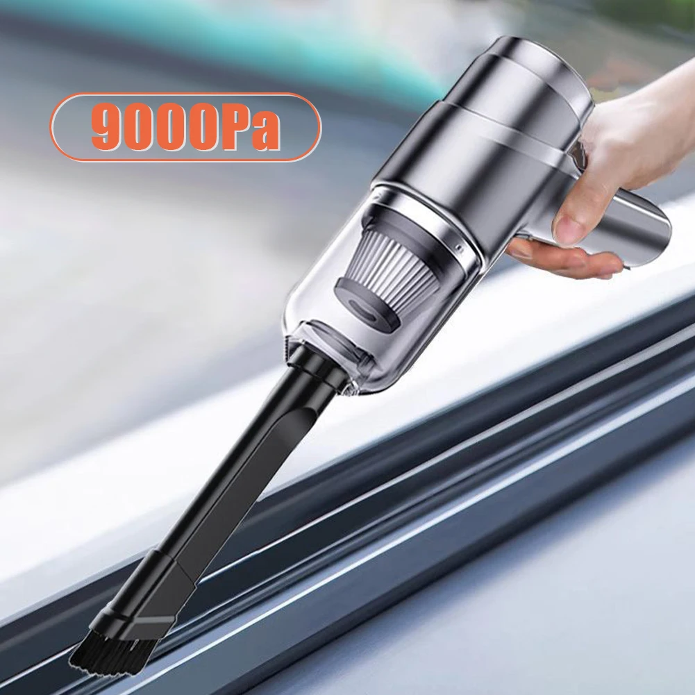 

9000Pa Portable Car Vacuum Cleaner 120W Wireless Wet Dry Vacuum Cleaner Cordless USB Rechargeable Vacuum Cleaner For Home Car