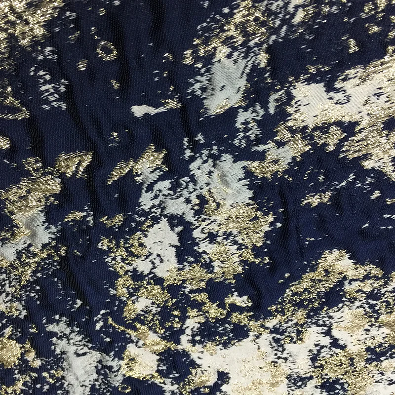 

Жаккардовая парчовая Золотая шелковая пряжа окрашенная ткань европейский бренд модный дизайн для платья осенне-зимняя Ткань для шитья своими руками