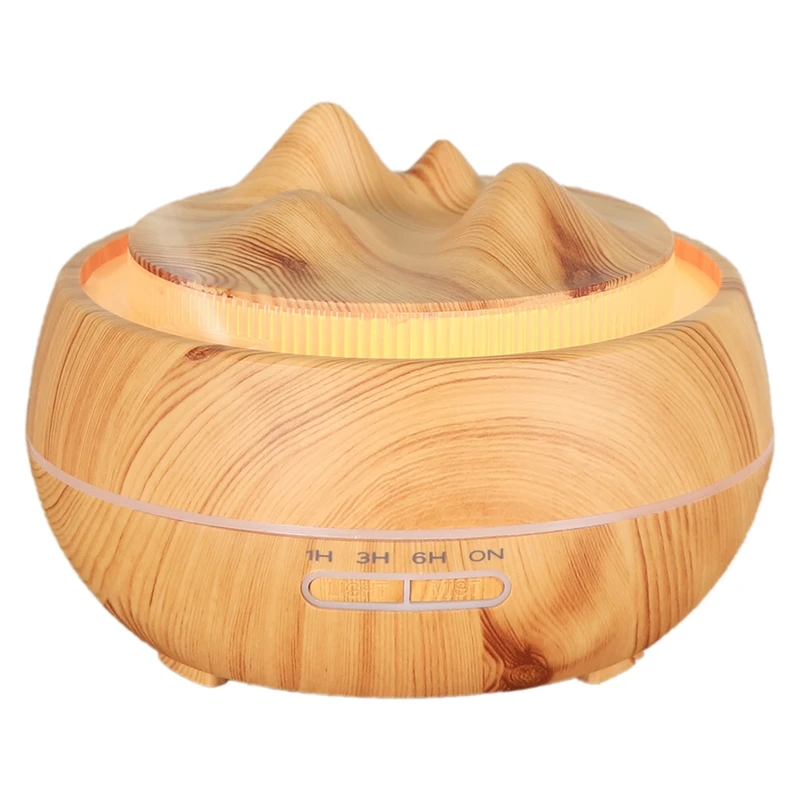 

400Ml Ultrasonic Humidifier Oil Diffuser With Remote Control Air Aroma Humidifier For Office Bedroom EU Plug