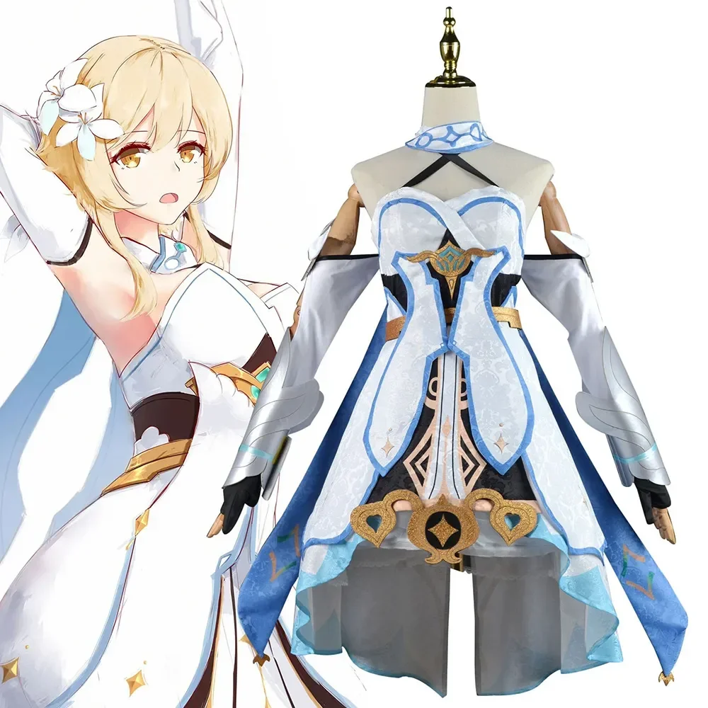 Игра Genshin Impact Косплей Lumine Hotaru Костюм