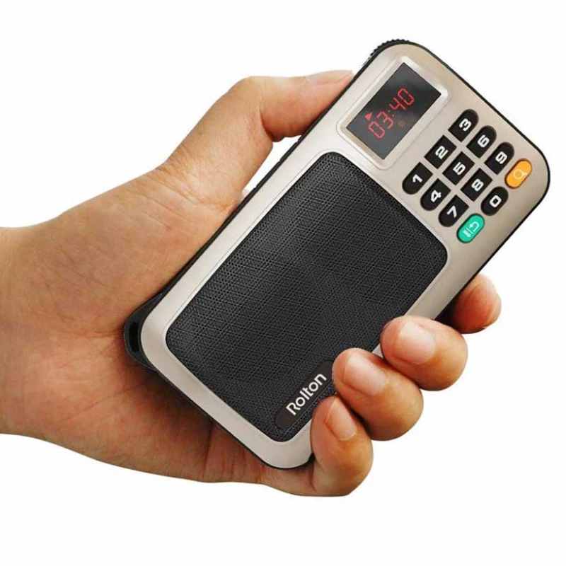 

Мини Портативный радиоприемник, динамик, музыкальный mp3-плеер, TF-карта/USB для ПК, iPod, телефона светодиодный ным дисплеем и индикатором фонари...