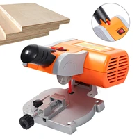 Mini Benchtop Saw 0-45°Miter Gauge 2" Blade 80W High-Speed Cut-Off Table Saw with Steel Blade For Cutting Metal Wood